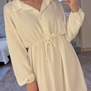 New Girl Order white mini shirt dress (ASOS) size 6